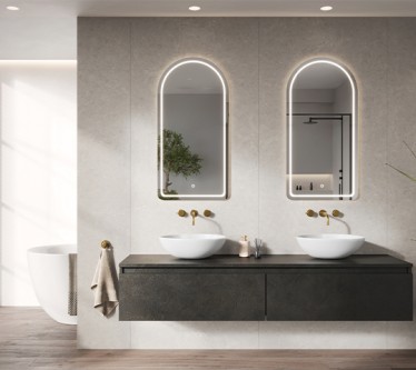Matrix 180cm roman + waskom stone + spiegel Arc