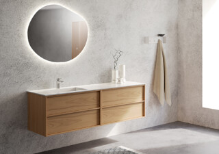 Home 160cm natural oak veneer