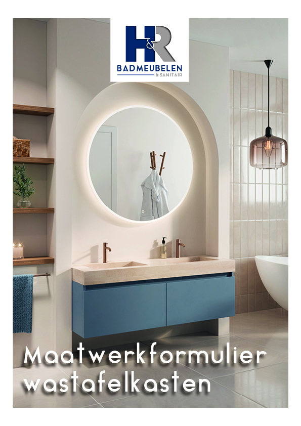 Maatwerkformulier wastafelkast - voorblad